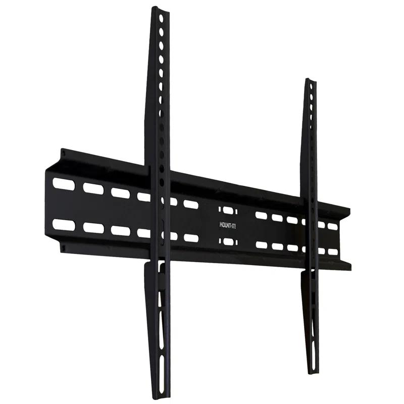Mount-it Black Fixed Wall Mount for Holds up to 77 lbs