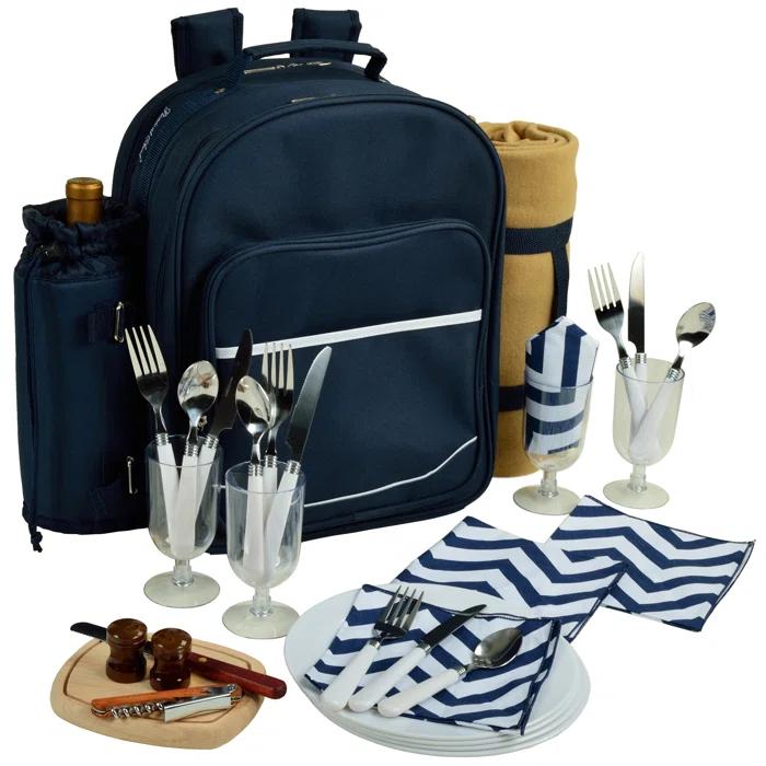 Picnic at Ascot Polyester Picnic Backpack