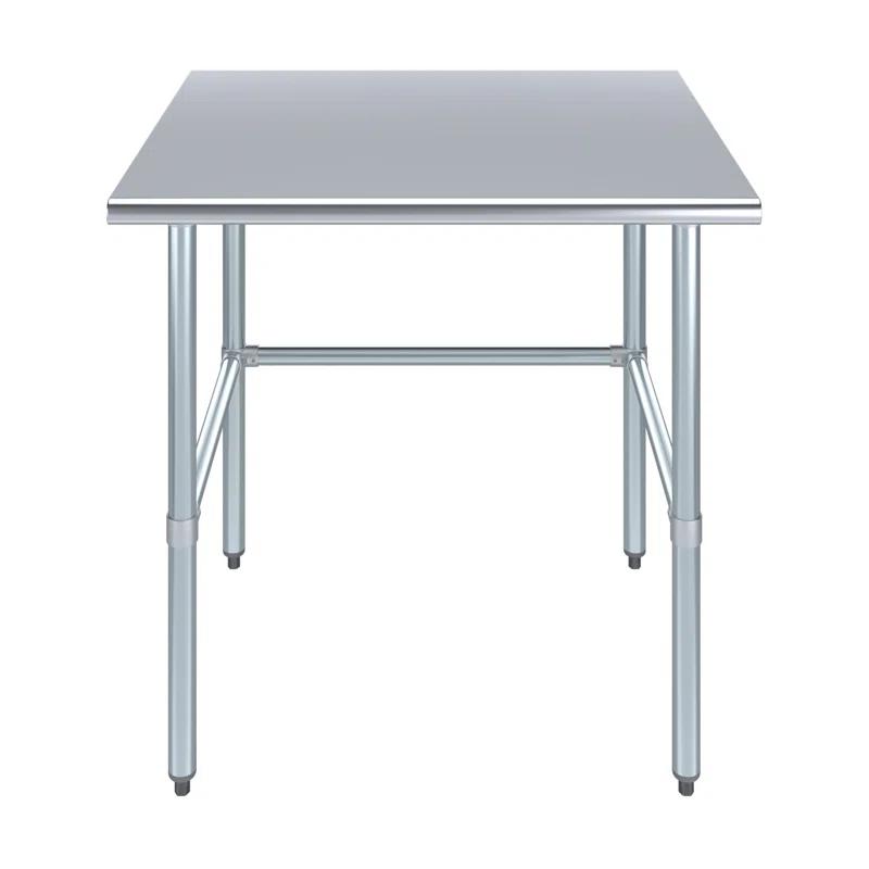 Amgood Stainless Steel Open Base Work Table