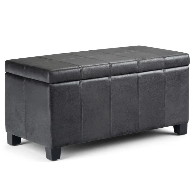 Simpli Home Dover Storage Ottoman Bench,Assembled