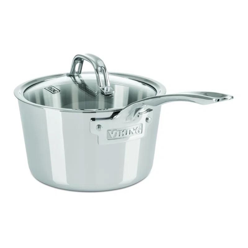 Viking Viking Contemporary 3-Ply Sauce Pan with Glass Lid