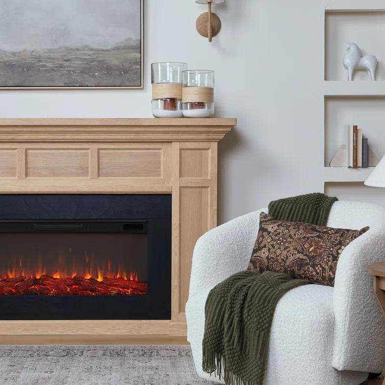 Alcott 75" Landscape Electric Fireplace by Real Flame