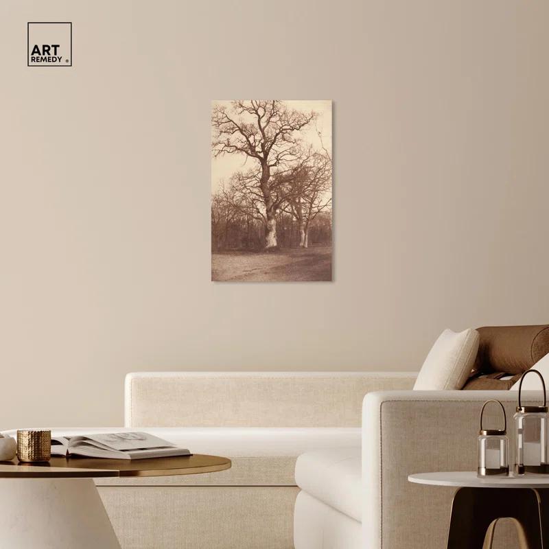 Art Remedy Trees In late 19s Canvas Vintage Landscape Art by Art Remedy