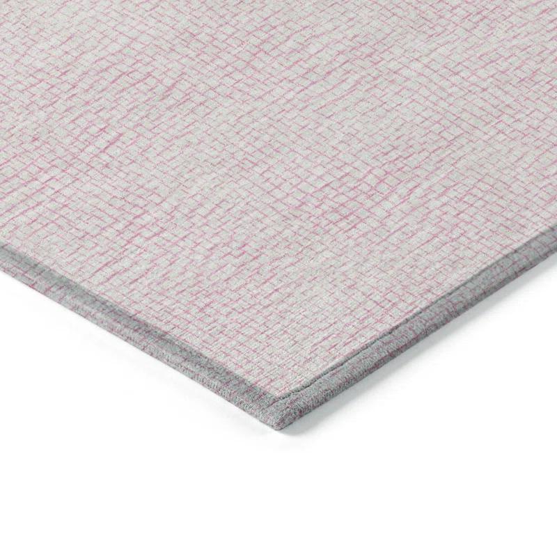 Machine Washable Indoor/Outdoor Chayden ACN1058 Pink Rug