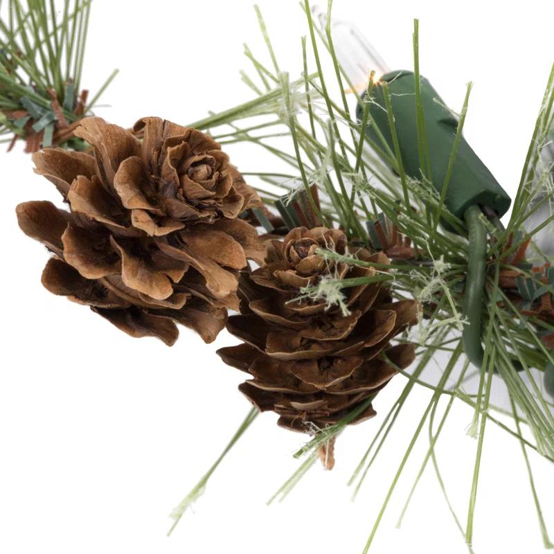 Andover Mills™ Galarza 9' Garland with Clear/White Lights | Wayfair