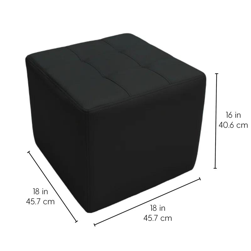 Tufted Square Ottoman 16" Height