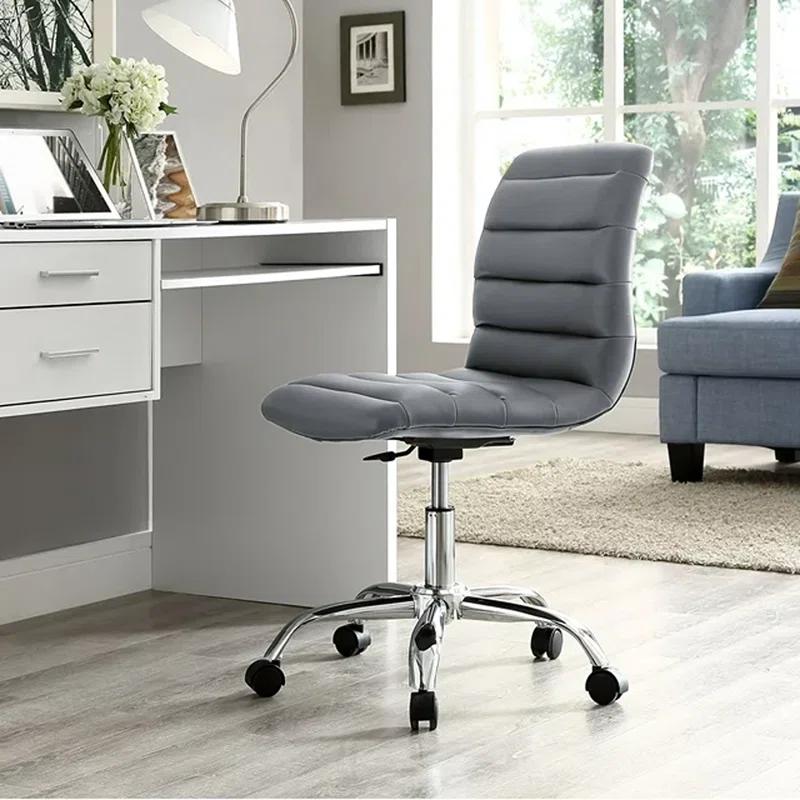 Modway Ripple Armless Mid Back Vinyl Office Chair