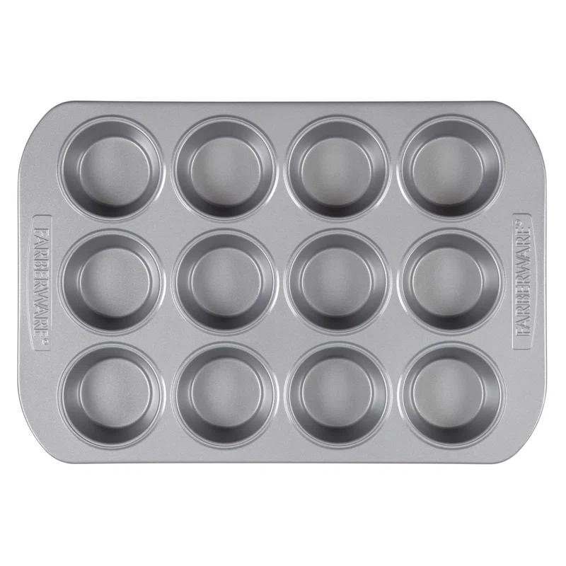 Farberware Nonstick Bakeware Muffin Cake and Lasagna Pan Set, 2-Piece