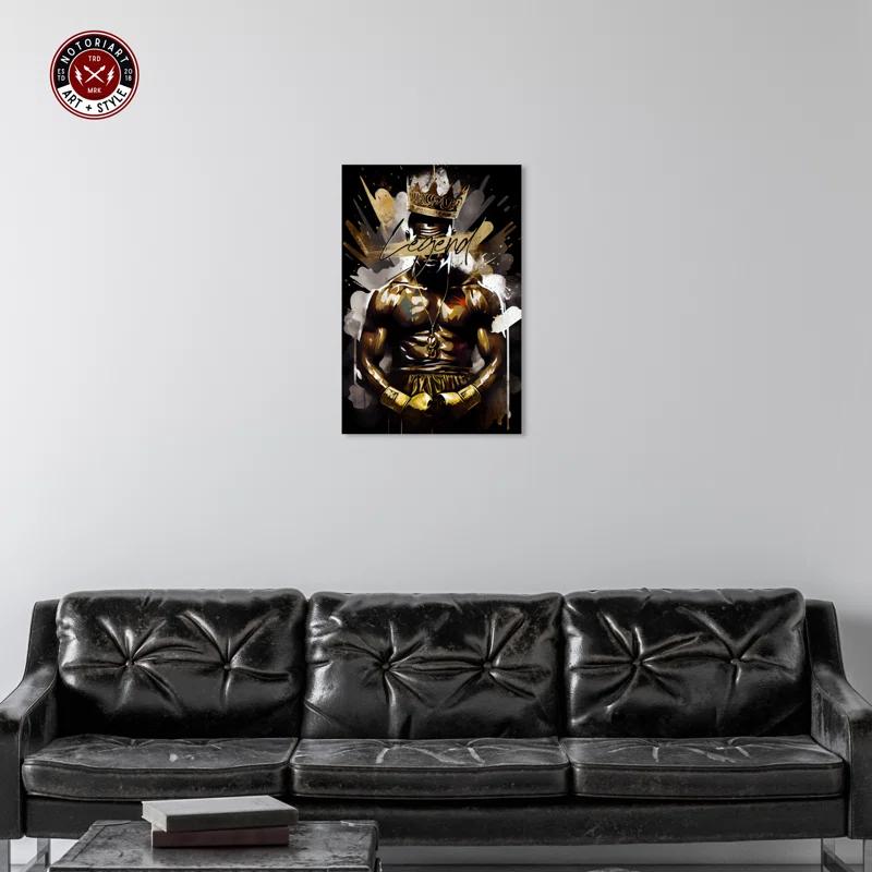 Notori Art Legendary Boxer Box Inspired Print Man Cave Wall Art by Notoriart