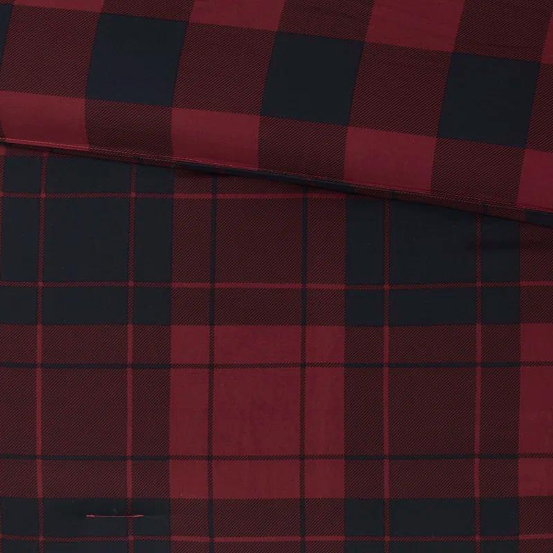 Everest Reversible Plaid Comforter Set with Bed Sheets