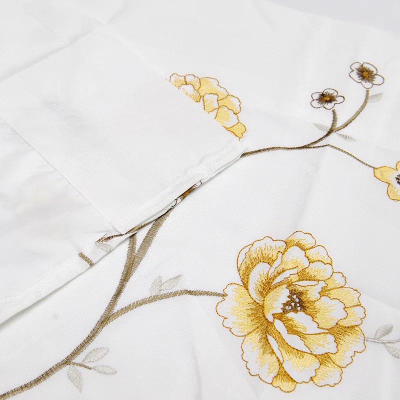 Floral Scalloped 60'' Window Valance