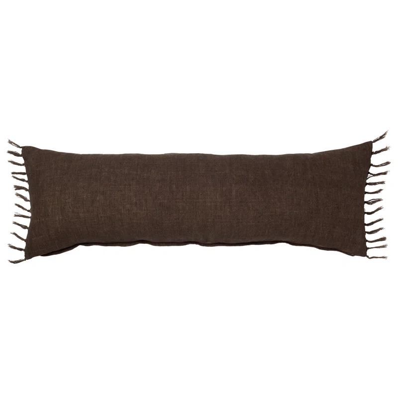 Roy Linen Pillow - Sage / 13" x 21" / Down