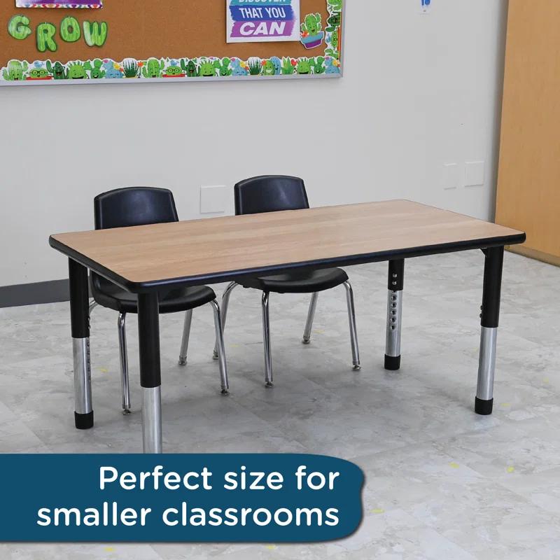 Children's Factory AS WE GROW Rectangular Adjustable Table
