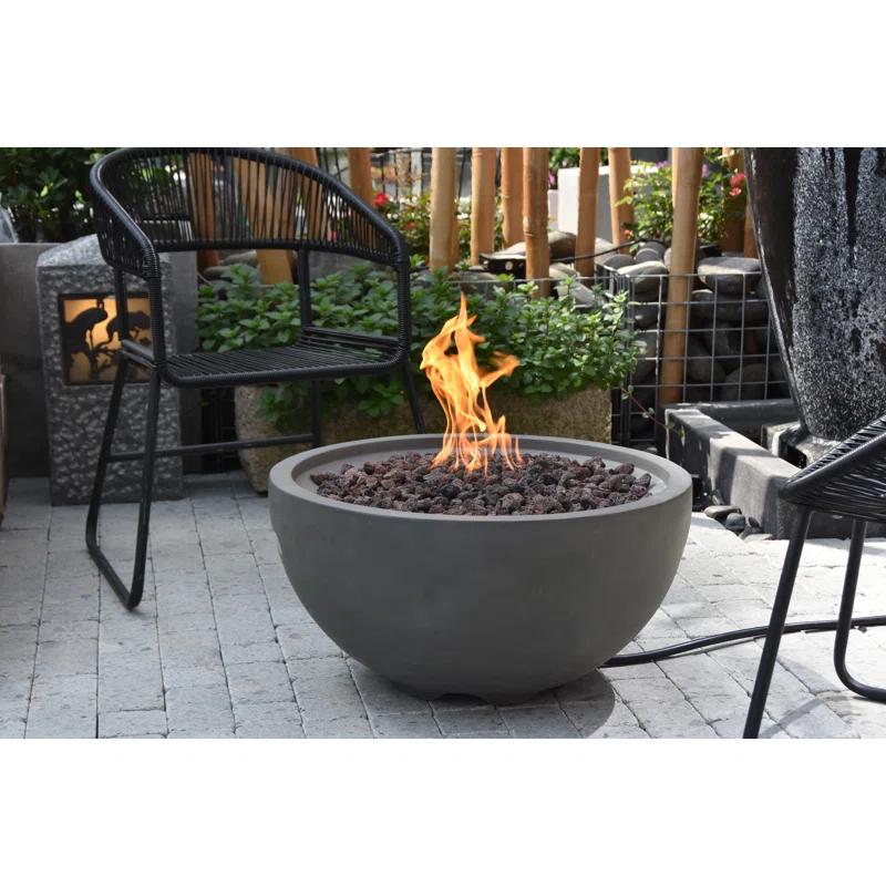 Modeno Nantucket 27" Liquid Propane Concrete Fire Bowl