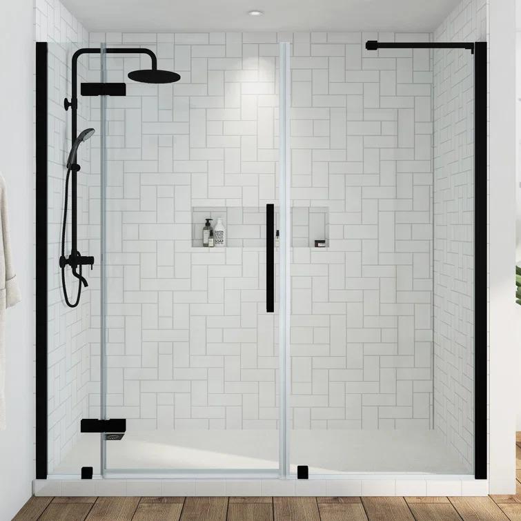 Ove Decors Endless Tampa 73" W x 72" H Alcove Frameless Shower Kit, Door, 2 Panel TA1460400