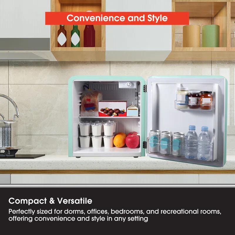 Magic Chef Magic Chef Retro 1.6 Cubic Feet Portable Mini Fridge