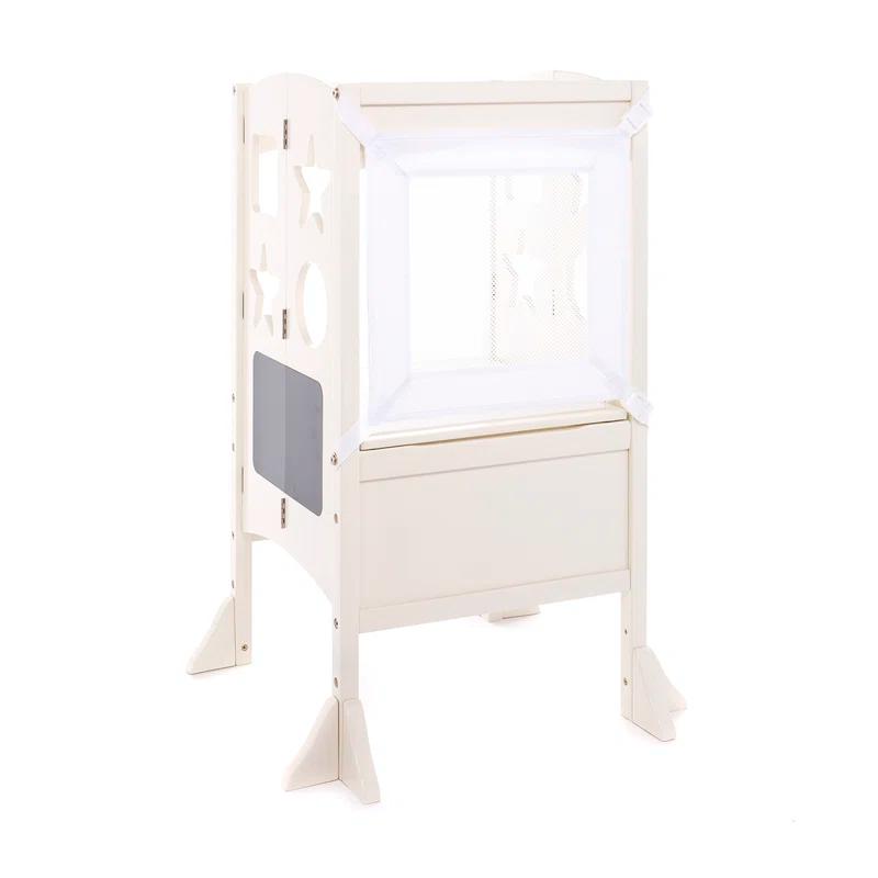 Guidecraft Classic Kitchen Helper Foldable Step Stool