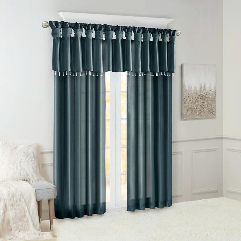 Madison Park Rivau Light-Filtering Single Curtain Panel