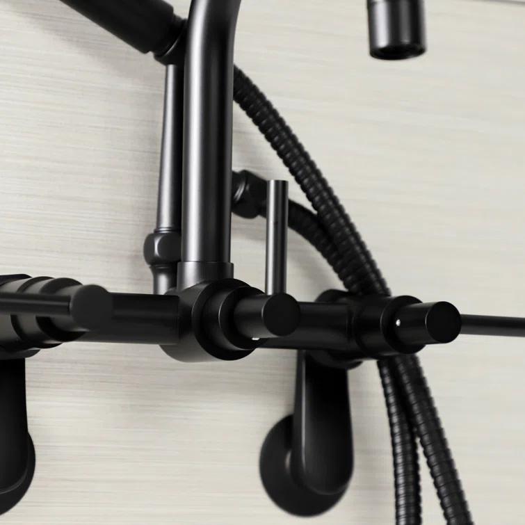 Kingston Brass Kingston Brass Concord Wall Mount Clawfoot Tub Faucet AE8457DX