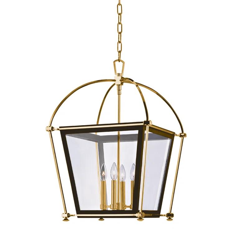 Hudson Valley Lighting Hollis 4 - Light Lantern Geometric Chandelier