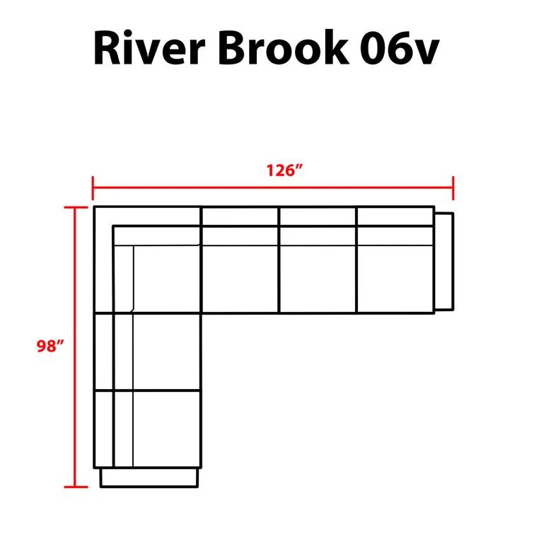 kathy ireland Homes & Gardens by TK Classics 126'' Wide Wicker Patio Sectional with Cushions