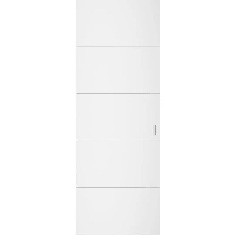 SARTODOORS Hidden Barn | Planum 0770 Painted | Sturdy Finished Flush Modern Doors | Magic Concealed Sliding Set