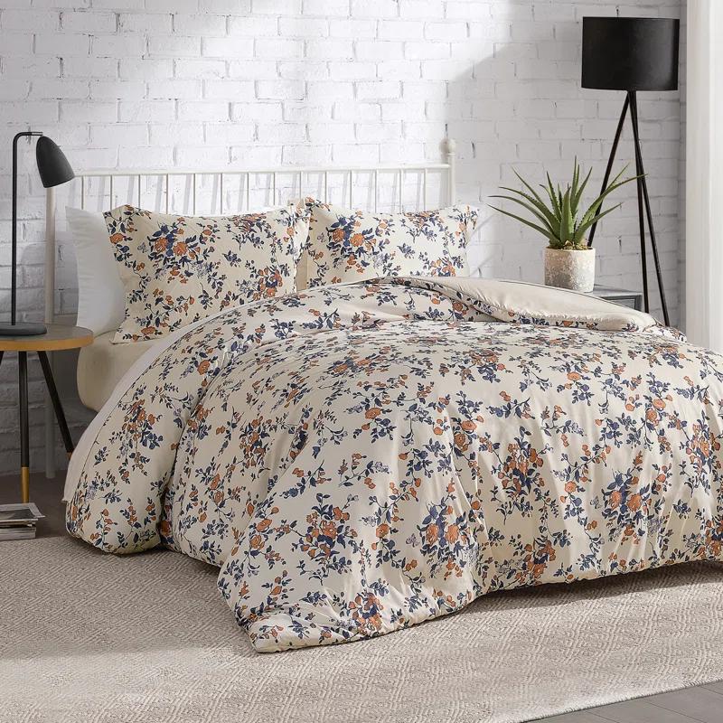 Lucky Brand Lucky Brand Garden Floral Bouquet Reversible Duvet Cover & Shams Bedding Sets