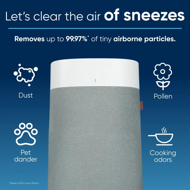 Blueair Blue Max Air Purifier, Blue Pure 211i Max, up to 1,524sqft