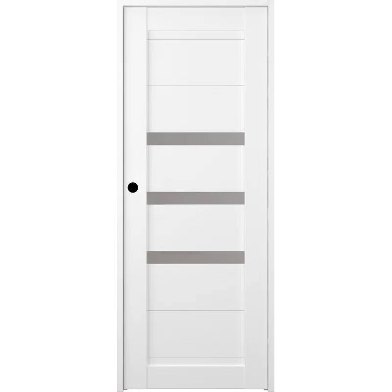 Belldinni Dora DIY-FRIENDLY Paneled Prefinished Wood and Glass Composite Single Prehung Door