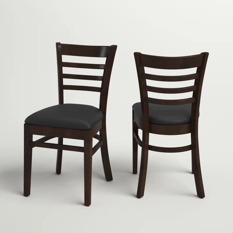 Red Barrel Studio® Ladder Back Wooden Restaurant Chair