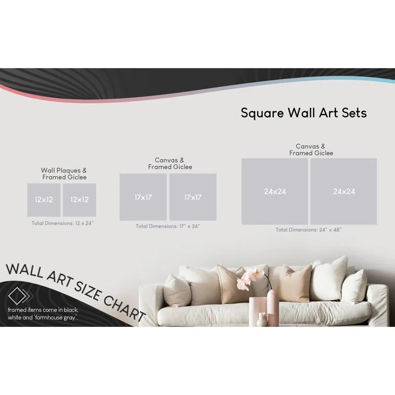 Stupell Industries A2-597-Giclee " Rural Hills " by Victoria Barnes 2 - Pieces Painting Print