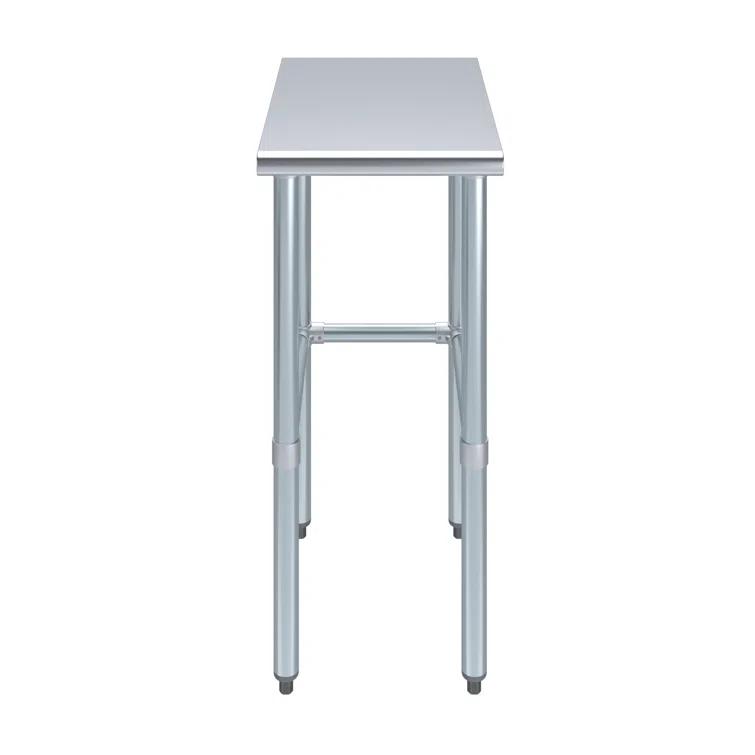 Amgood Stainless Steel Open Base Work Table