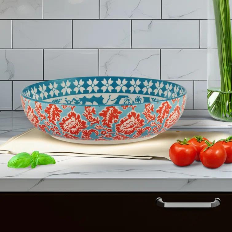 Certified International Panache Set of 6 Soup Pasta Bowl 6 asst 9.25in Diam x 2.25in 40oz (Set of 6)