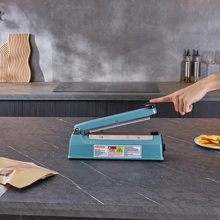 VEVOR VEVOR 8" Iron Hand Impulse Heat Sealer Machine Poly Bag Sealing for Plastic Bag
