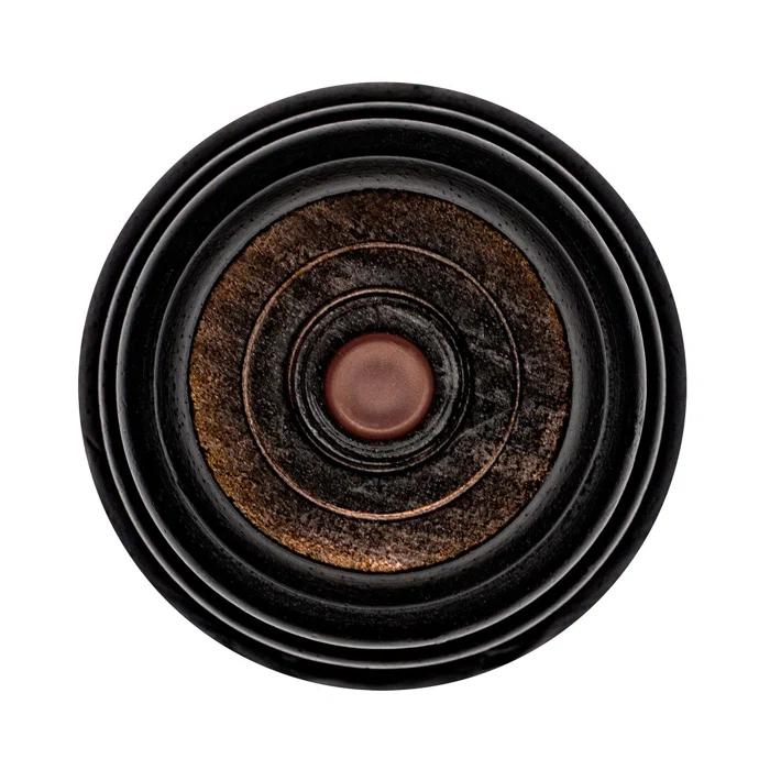 Architectural Products by Outwater L.L.C. 6 in x 4 in Solid Hardwood Round Bun Foot - 1 Piece