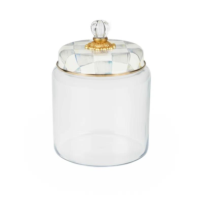 MacKenzie-Childs Sterling Check® Kitchen Canister