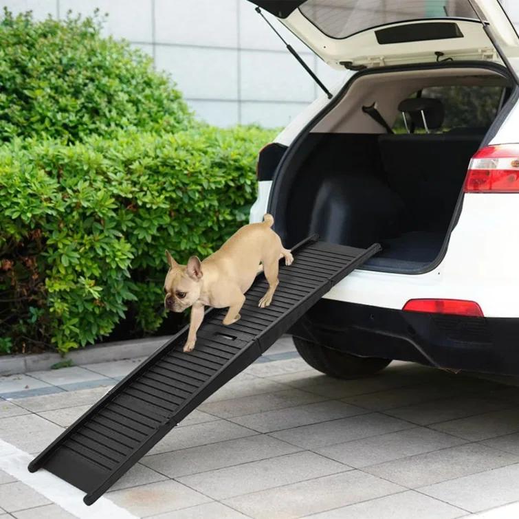 Tucker Murphy Pet™ Folding Dog Ramp Black 60.2" x 15.7" x 4.9" Plastic