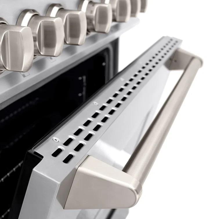 ZLINE ZLINE 36 in. 5.2 cu. ft. Classic Dual Fuel Range W/ 6 Burner Gas Cooktop & Electric Convection Oven in Stainless Steel (CDR36) CDR36