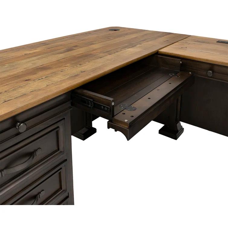 Rosalind Wheeler Carror L-Shaped Executive Desk