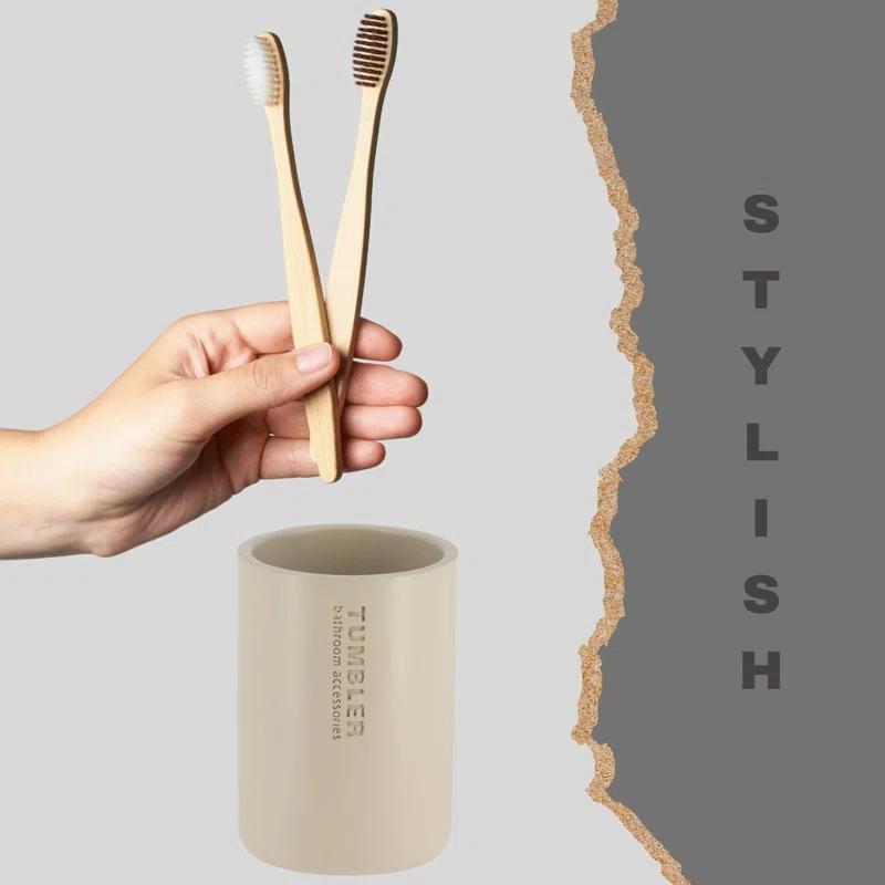 Evideco Bathroom Tumbler / Toothbrush Holder Willis Collection