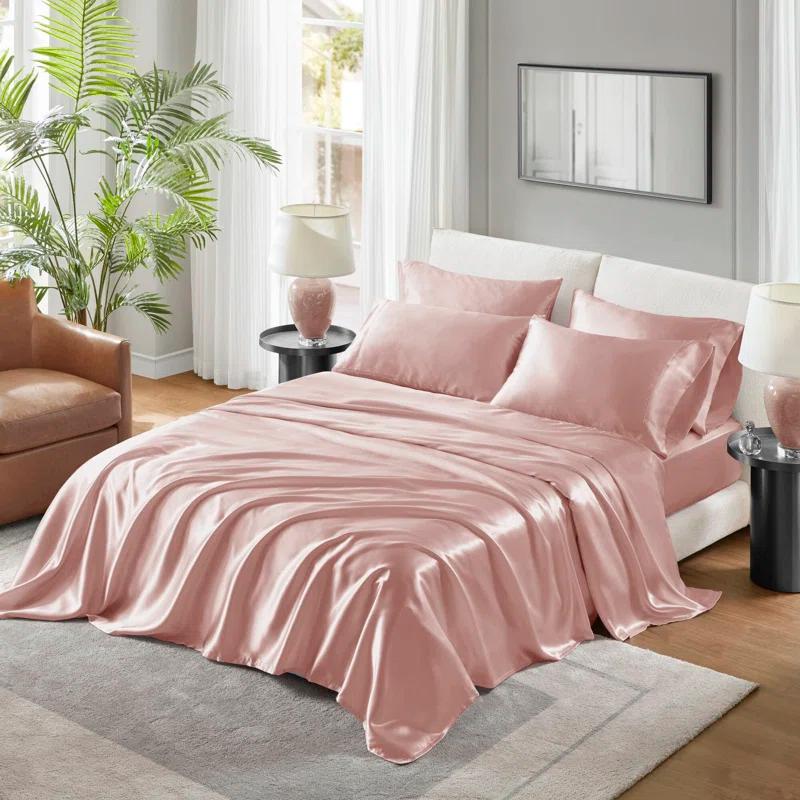 Madison Park Essentials Satin Luxury 2PC Pillowcases (Set of 2)