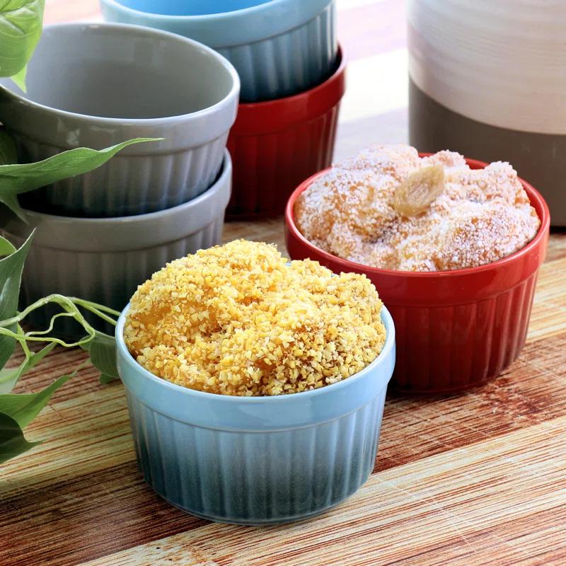 Crock-pot Crock-pot Round Stoneware 6 Piece Ramekin Bakeware Set (Set of 6)