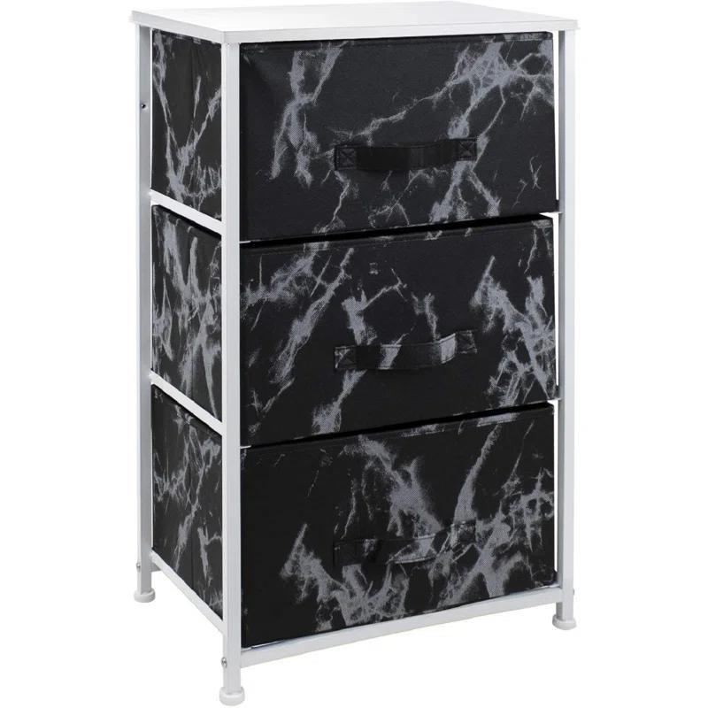 Sorbus Sorbus 3 Drawers Nightstand with Steel Frame and Wood Top