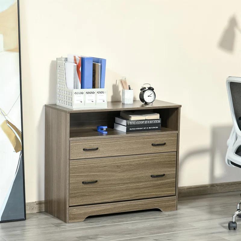 Vinsetto 33.5'' Wide 2 -Drawer File Cabinet