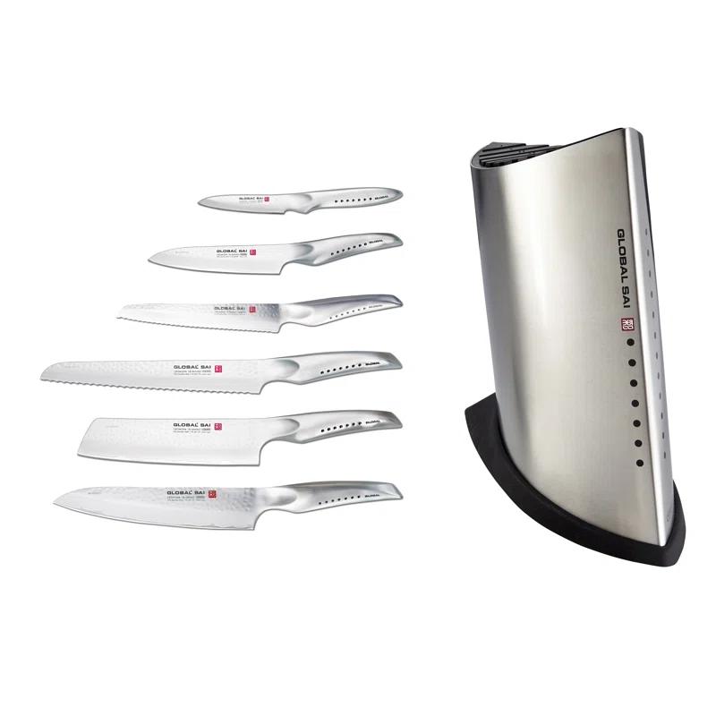 Global Knives Global Knives Ukon SAI 7 Piece Knife Block Set