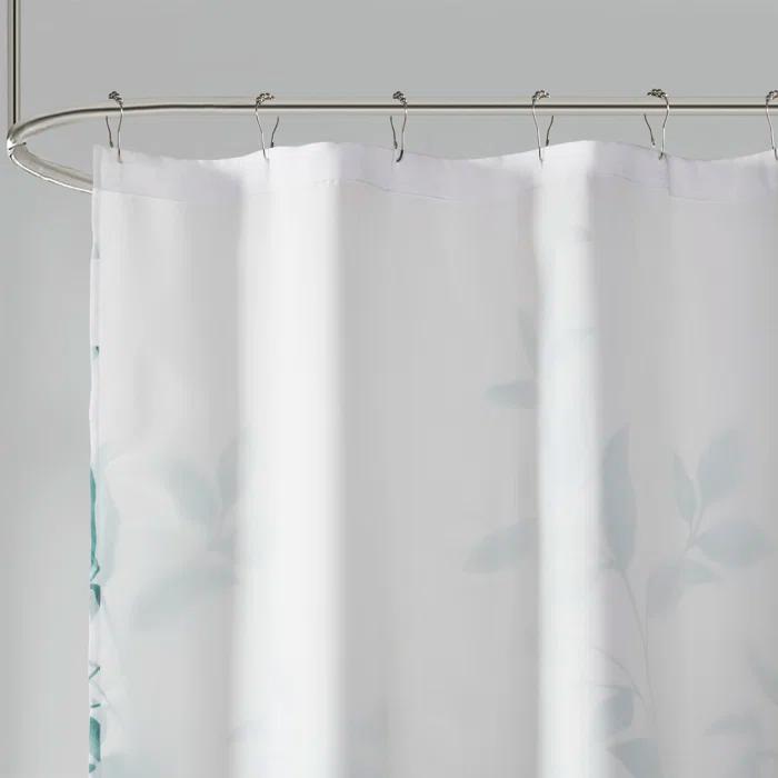Madison Park Trent Botanical Burnout Floral Printed Shower Curtain & Reviews | Wayfair