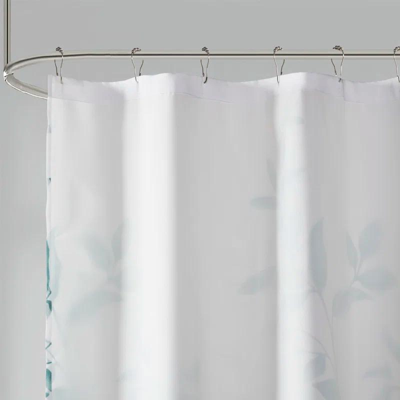 Trent Botanical Burnout Floral Printed Shower Curtain