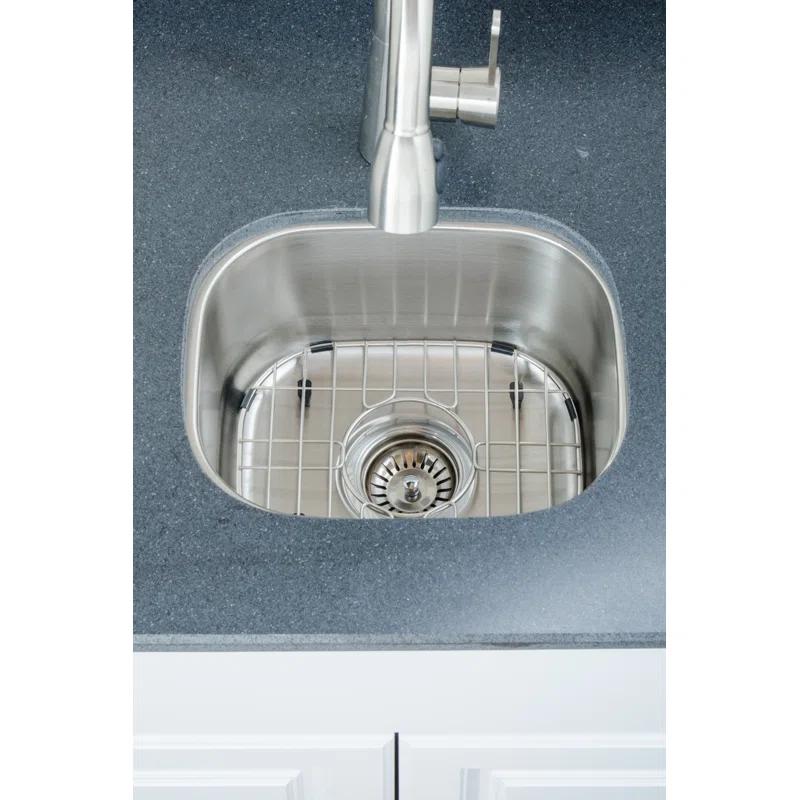 Craftsmen Series 15'' L Undermount Single Bowl Stainless Steel Kitchen Sink