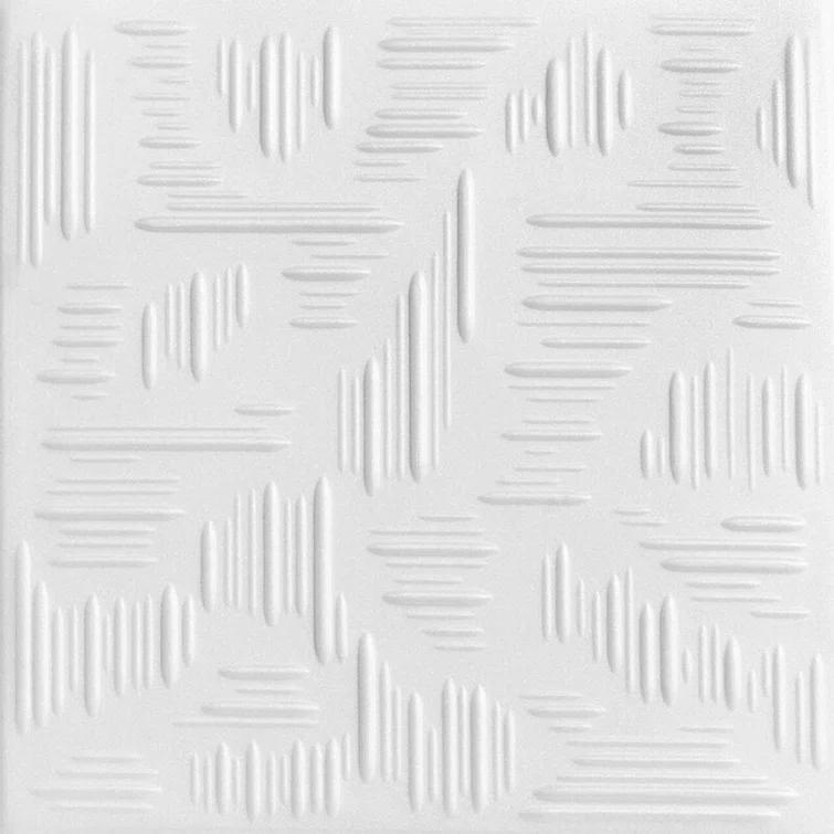 A La Maison Ceilings Country Wheat 1.6 ft. x 1.6 ft. Polystyrene Glue-up Ceiling Tile (Set of 96)