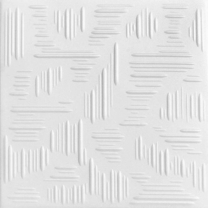 A La Maison Ceilings Country Wheat 1.6 ft. x 1.6 ft. Polystyrene Glue-up Ceiling Tile (Set of 96)